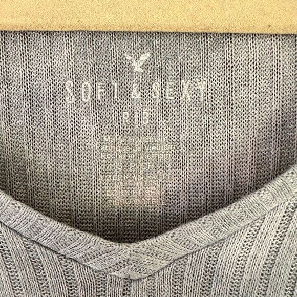 AEO Soft & Sexy Rib Long Sleeve - Picture 2 of 4